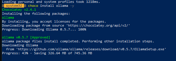 Installation with Choco